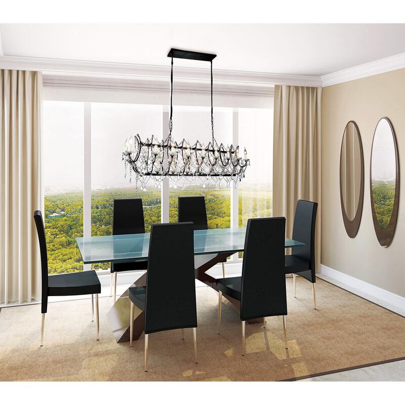 CWI Lighting Phraya 24 Light Up Chandelier With Dark Brown Finish