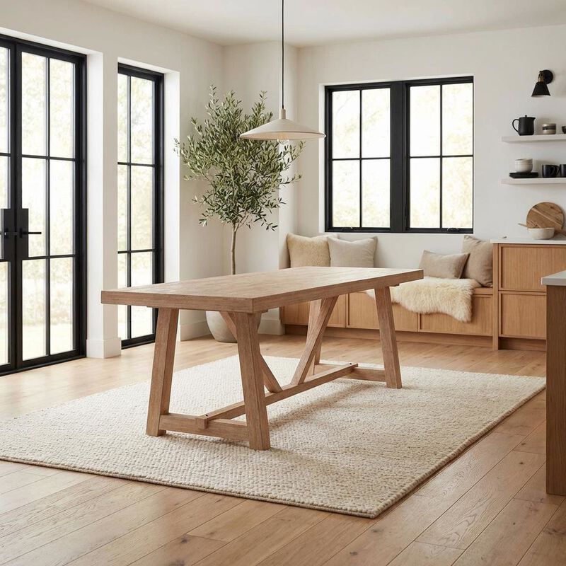 Alpine Furniture Raquel  Rectangular Dining Table image number 1