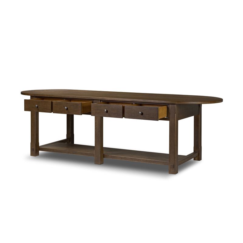 Elise Spiced Oak Kitchen Island