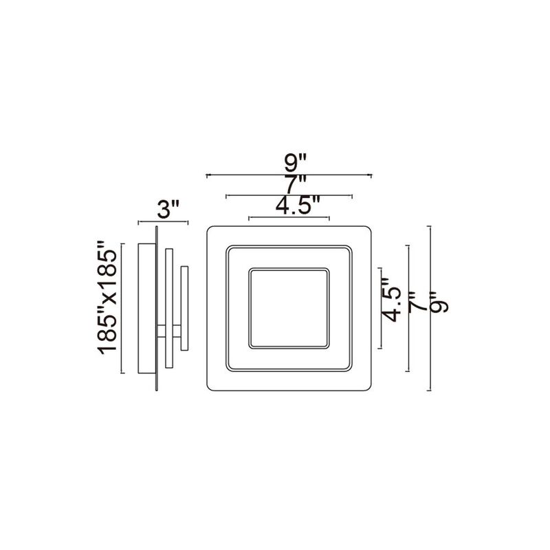 CWI Lighting Private I LED Sconce With Matte White Finish