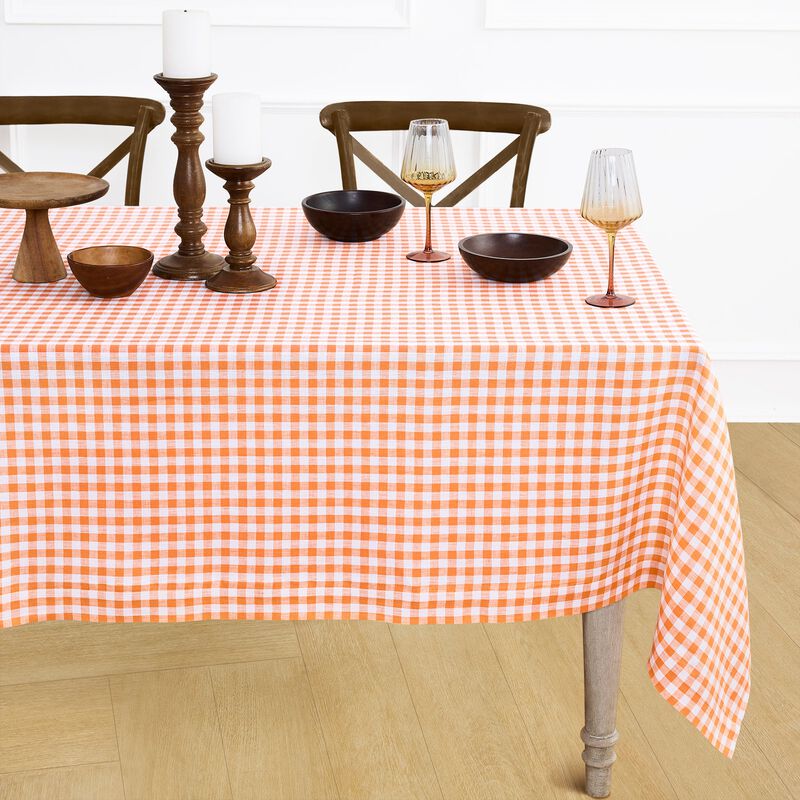 Linen Tablecloth - Gingham Check image number 0