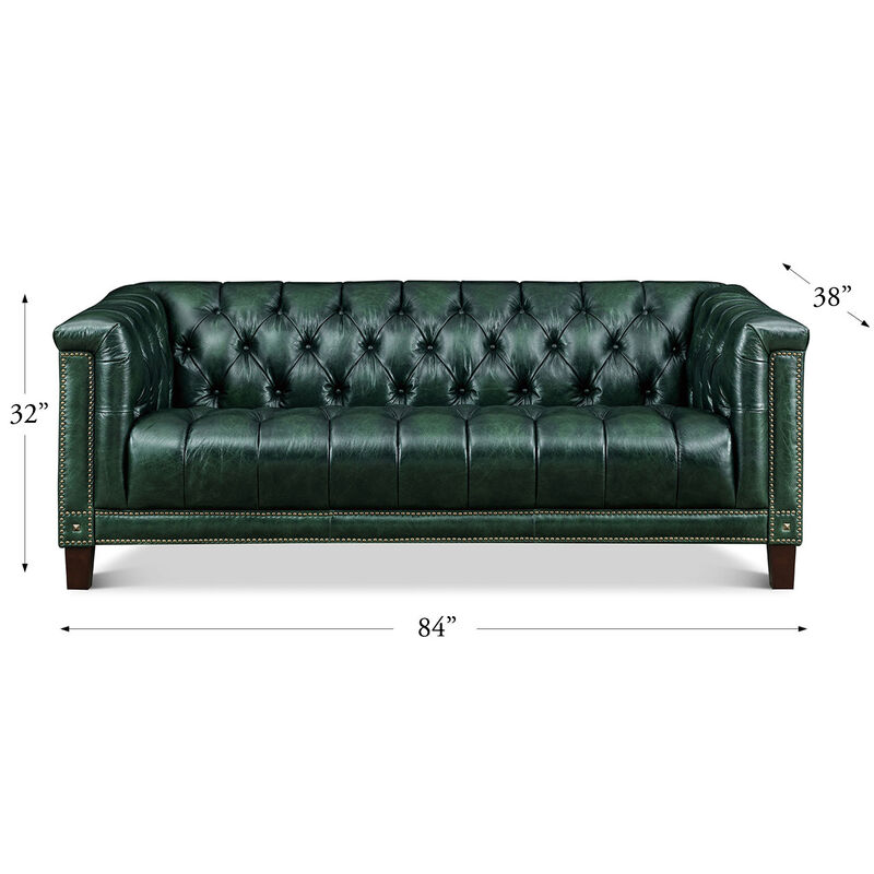 Picadilly 100% Top Grain Leather Sofa