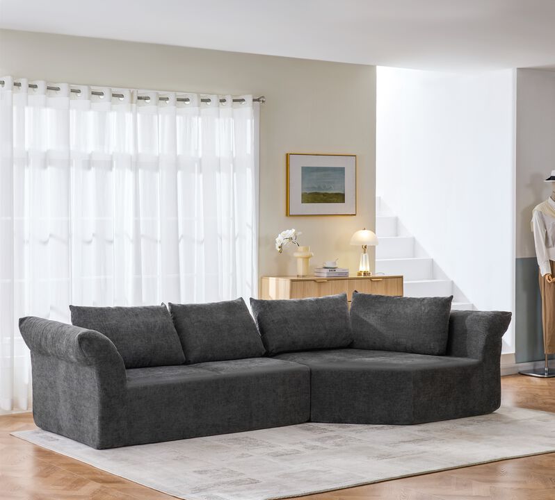 Kelhak Modern Minimalist Modular Sectional Sofa