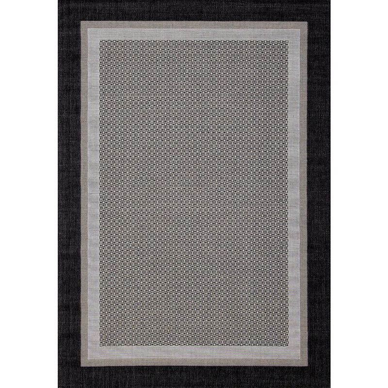 Novelle Home Jewel Monochromatic Border Indoor Outdoor Area Rug, 6'7 x 9'6 image number 0