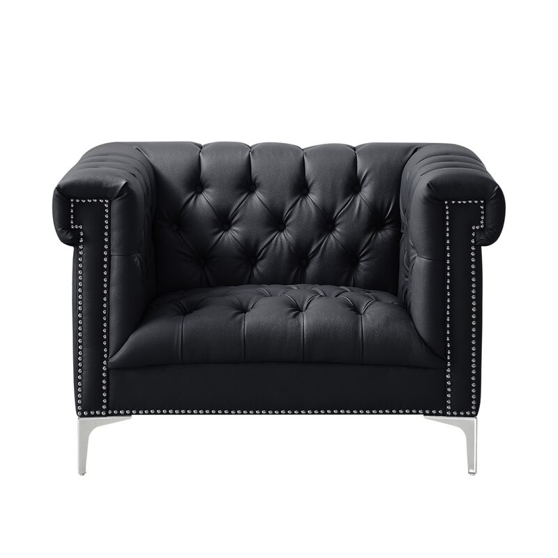 Inspired Home Clifford Leather PU Club Chair