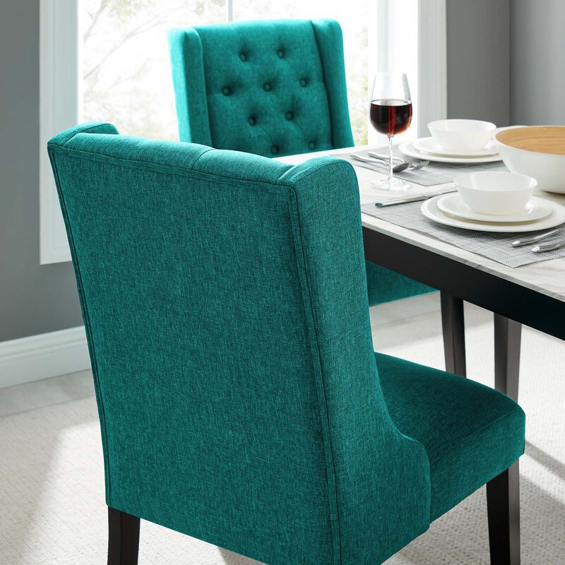 Baronet Button Tufted Fabric Dining Chair image number 7
