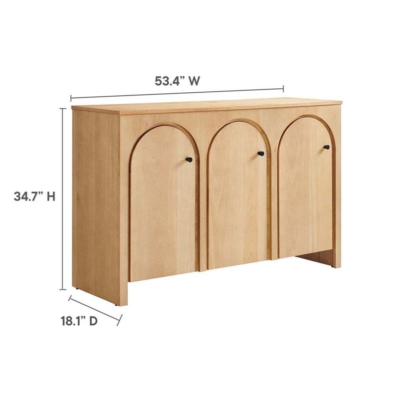 Appia 53 - Arched Door Accent Credenza image number 2