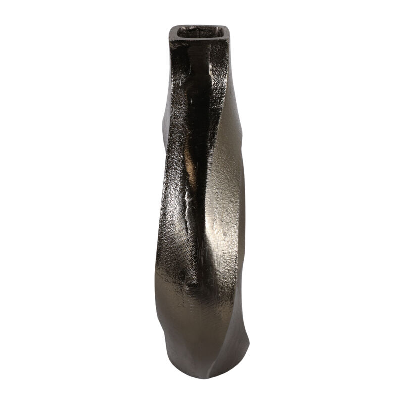 9x8" Cut-out Swirl Vase, Brass image number 3