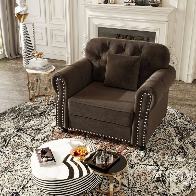Pidrum Modern Chesterfield Accent Chair image number 2
