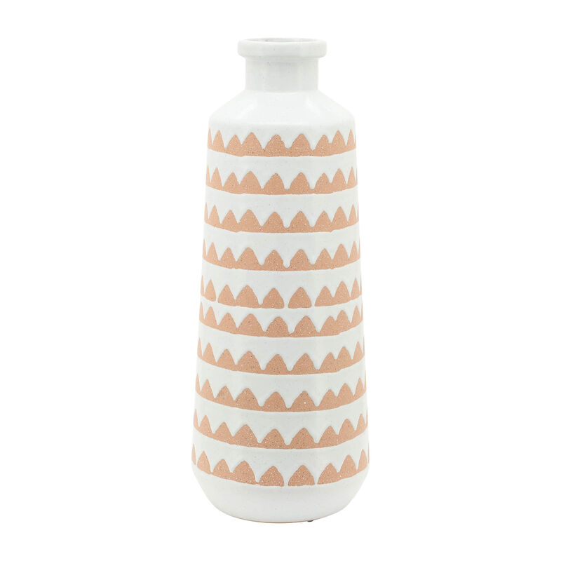 Cer, 16" Aztec Vase, Ivory image number 2