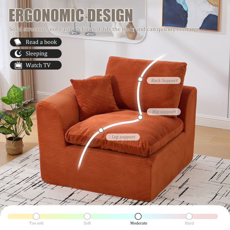 2-Seater Sofa Cloud Couch Loveseats Modular