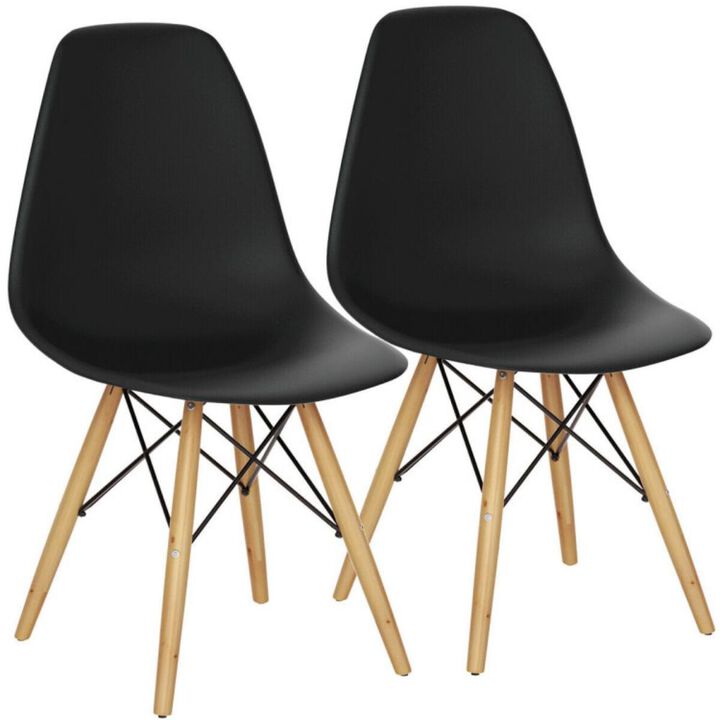 Hivvago Modern Set of 2 Mid-Century DSW Dining Side Chair