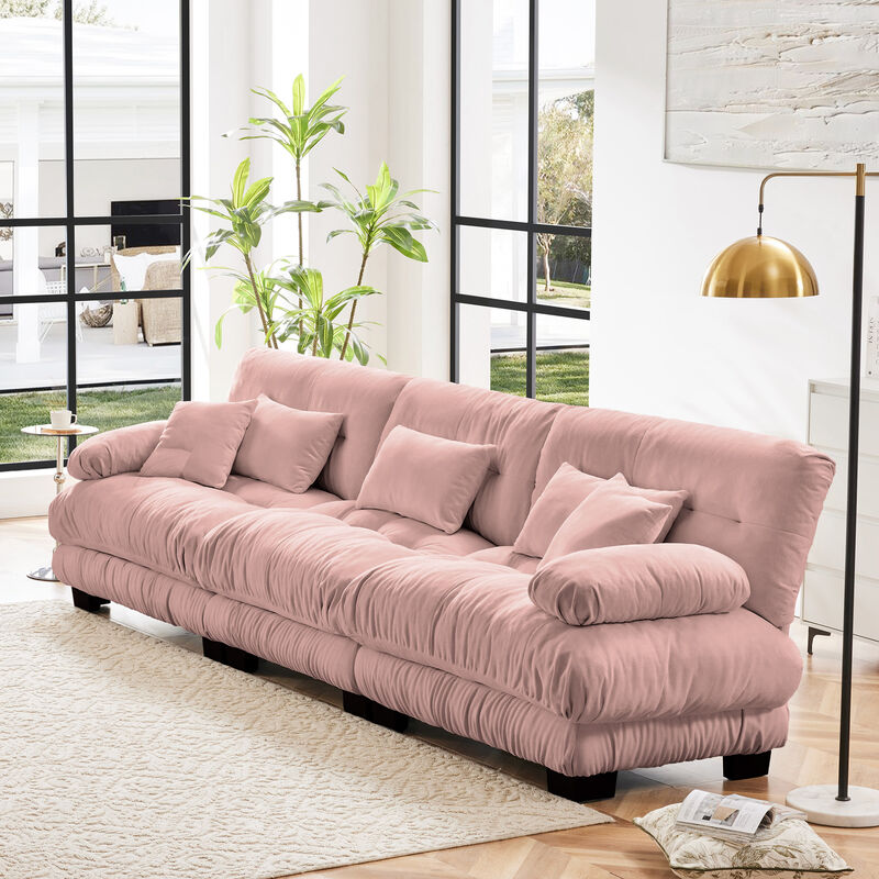 Merax 3-Seater Sectional Sofa Modular Deep Seat Couch image number 1