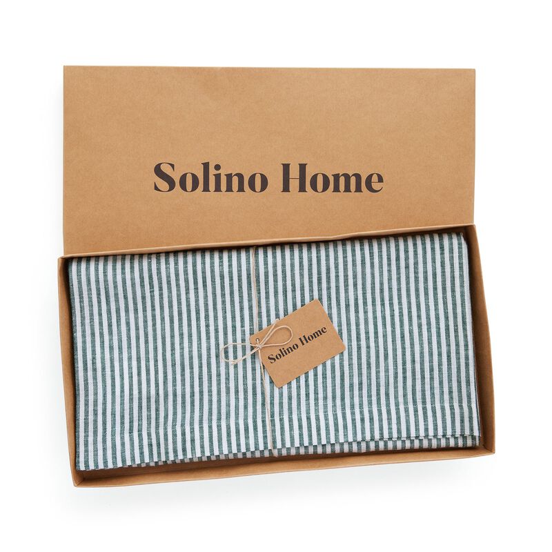 Linen Table Throw - Narrow Stripe image number 3