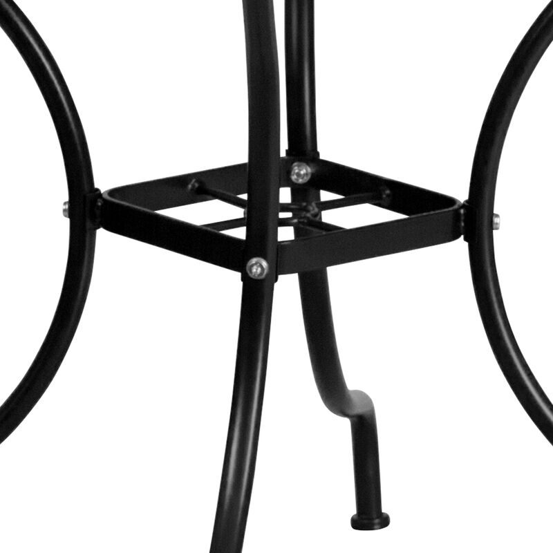 35.5SQ Gold Patio Table Set image number 7