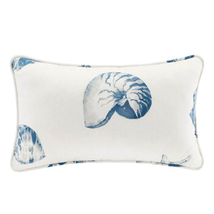 Gracie Mills Lane Coastal Breeze Reversible Oblong Decorative Pillow