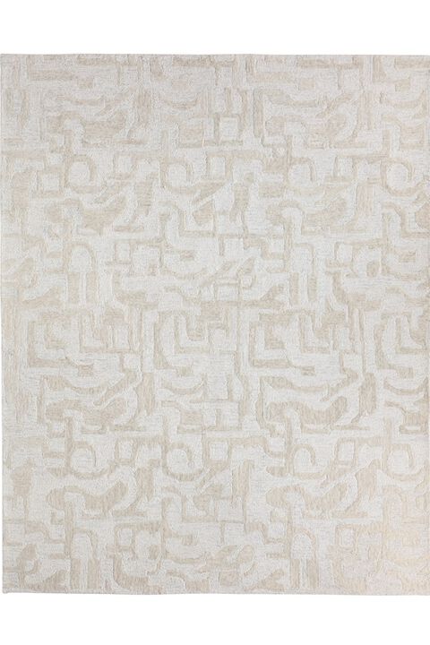 Kafes Amine White Sand 8'6" x 11'6" Rug