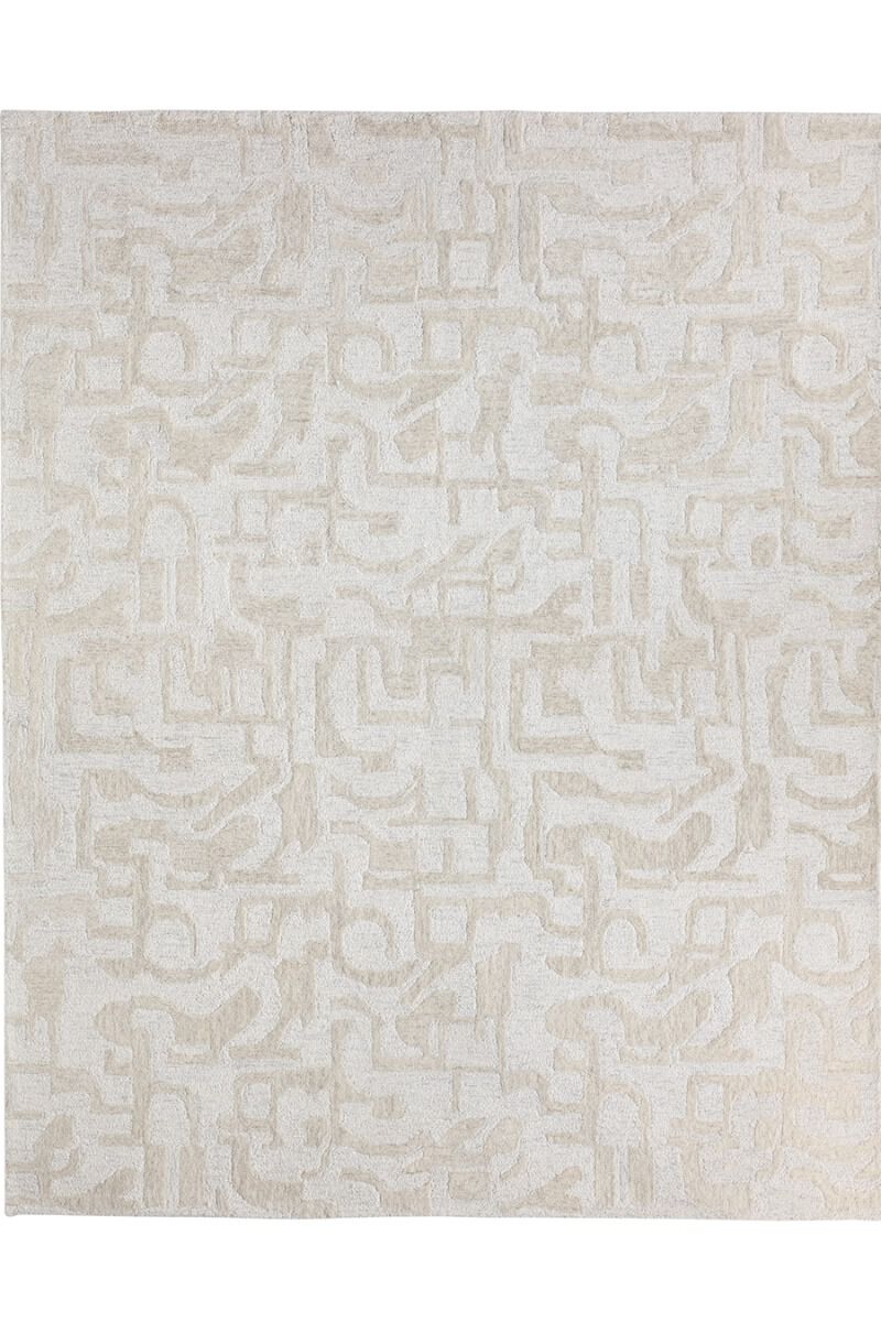 Kafes Amine White Sand 8'6" x 11'6" Rug image number 0