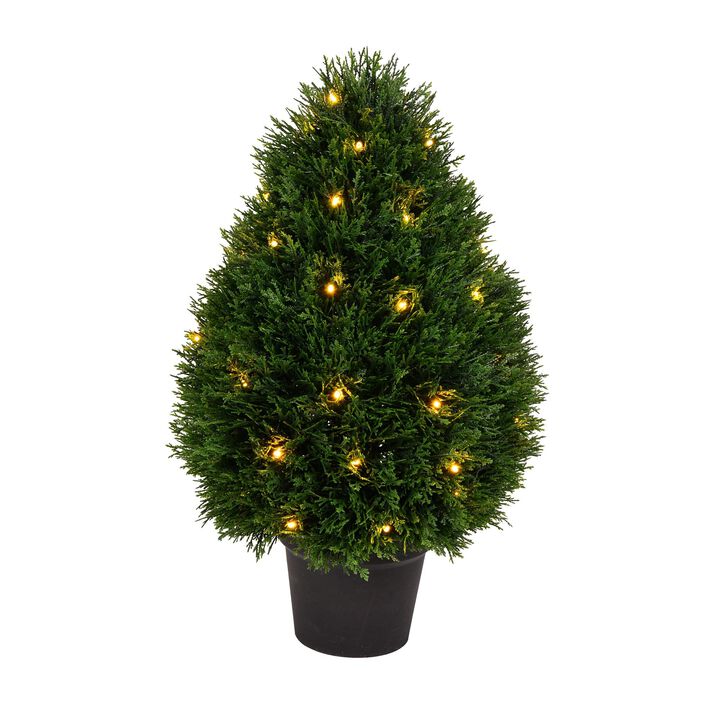 24" Cedar Teardrop Shaped UV 50WW LED