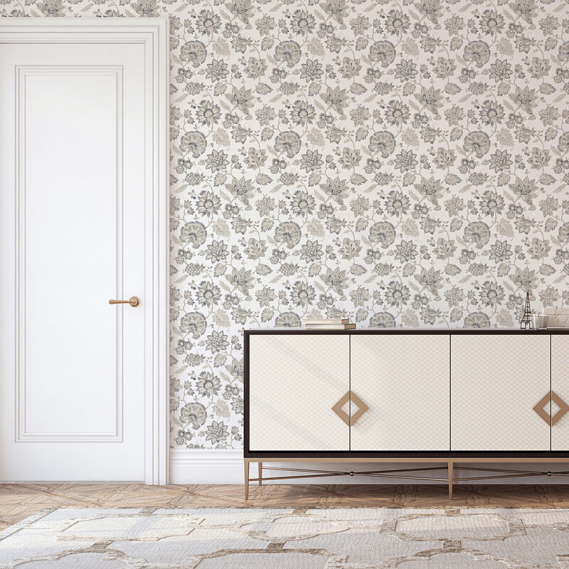 Prudie Denim Jacobean Trail Wallpaper image number 4