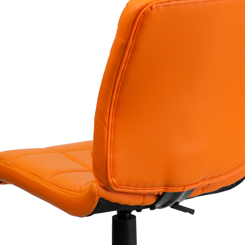 Clayton Mid-Back Quilted Vinyl Swivel Task Office Chair image number 5