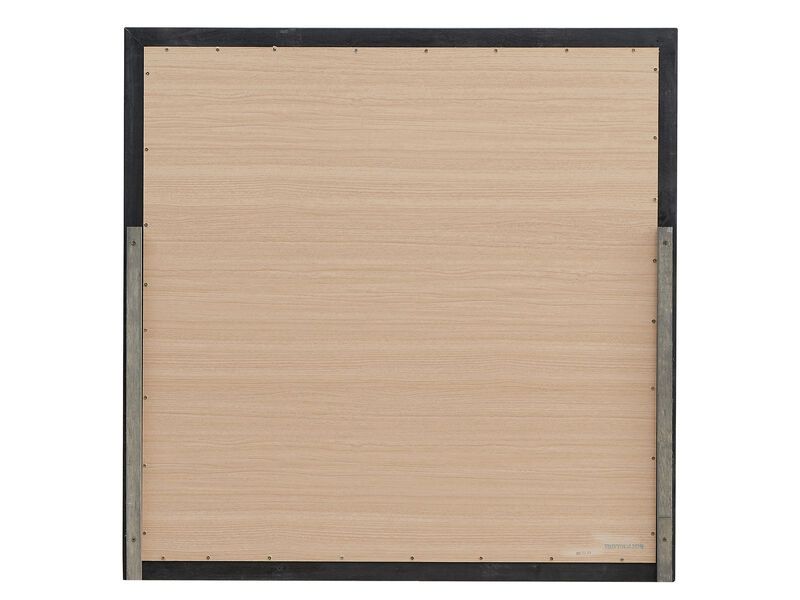 Lorana 38 in. x 38 in. Modern Square Framed Dresser Mirror