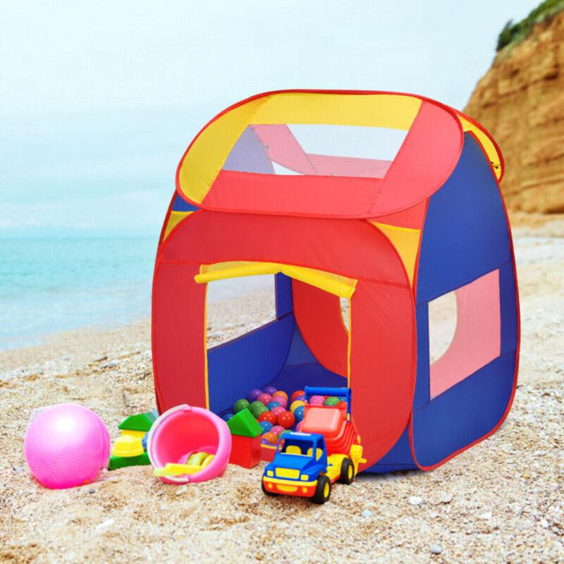 Hivvago Portable Kid Play House Toy Tent with 100 Balls
