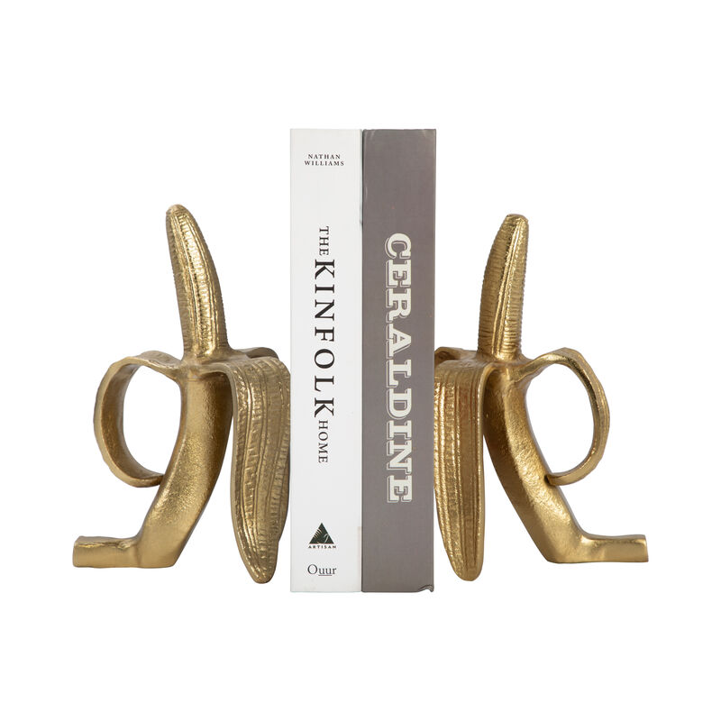 Set of 2 Banana Bookends image number 1
