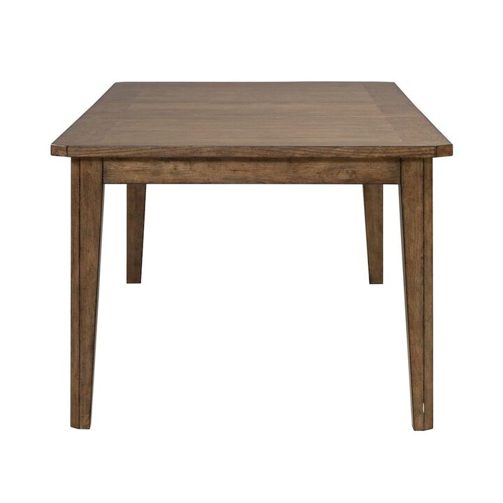 Liberty Furniture Carolina Park Rectangular Leg Table - Removeable Leaf - Amber Brown