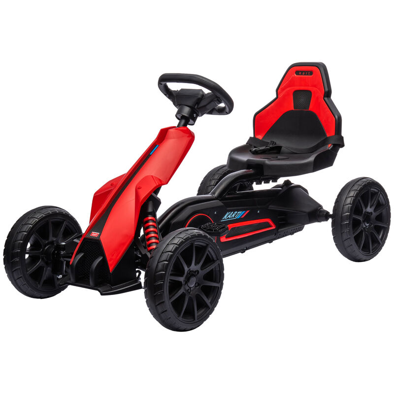 BreeBe Kids Pedal Go Kart W/ Adjustable Seat, Swing Axle image number 0