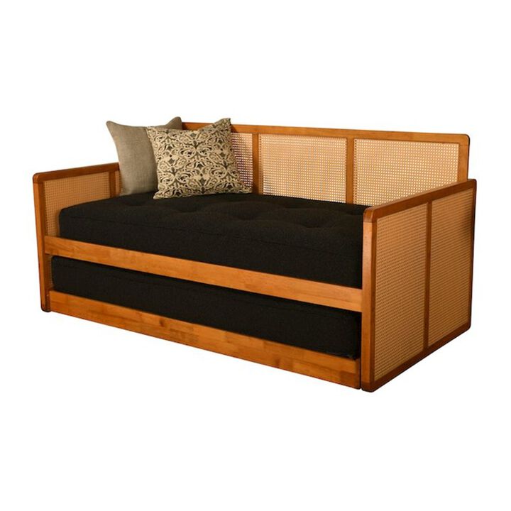 Abaco Pop-Up Daybed with Mattresses - Honey Finish