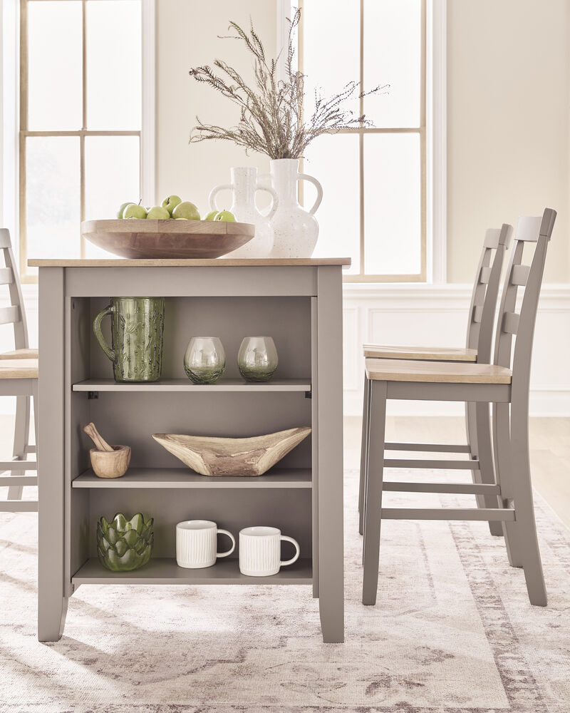 Gesthaven Gray Dining Table & 4 Barstools image number 4