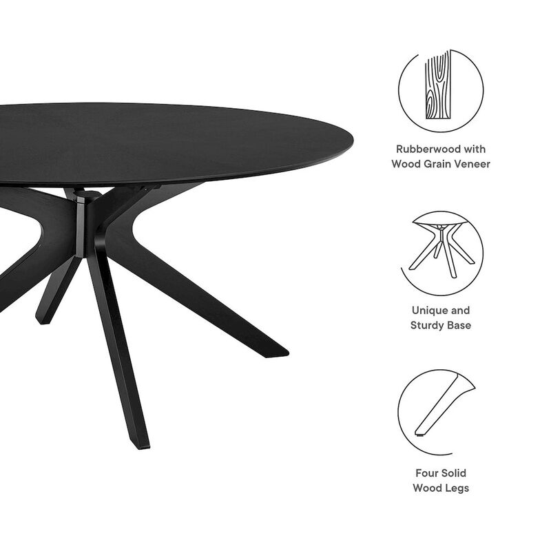 Crossroads 63" Oval Wood Dining Table image number 1