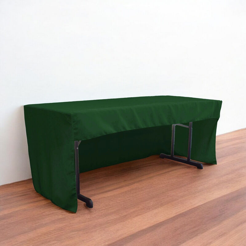 Polyester Poplin Open Back Tablecloth 72x30x30 Inch for Display Tables image number 1