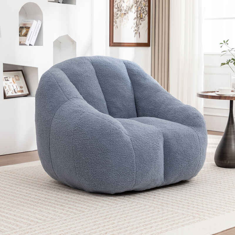 GOODSILO Plush Comfort Bean Bag Chair with Memory Foam Filling - Ergonomic Lounge Sofa for Ultimate Relaxation image number 1