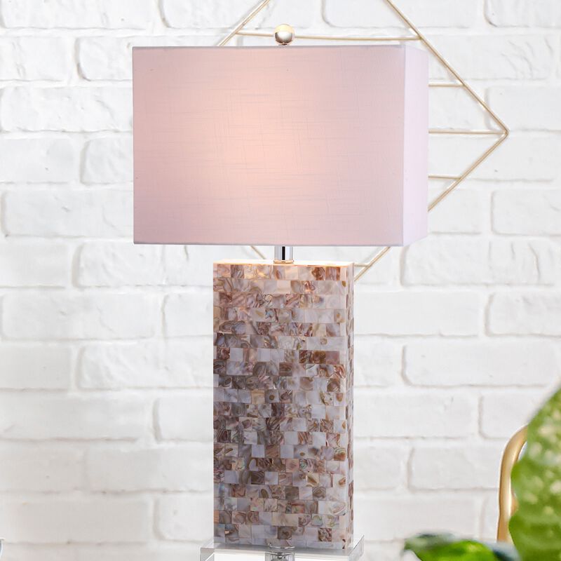 Cannon Seashell and Crystal LED Table Lamp