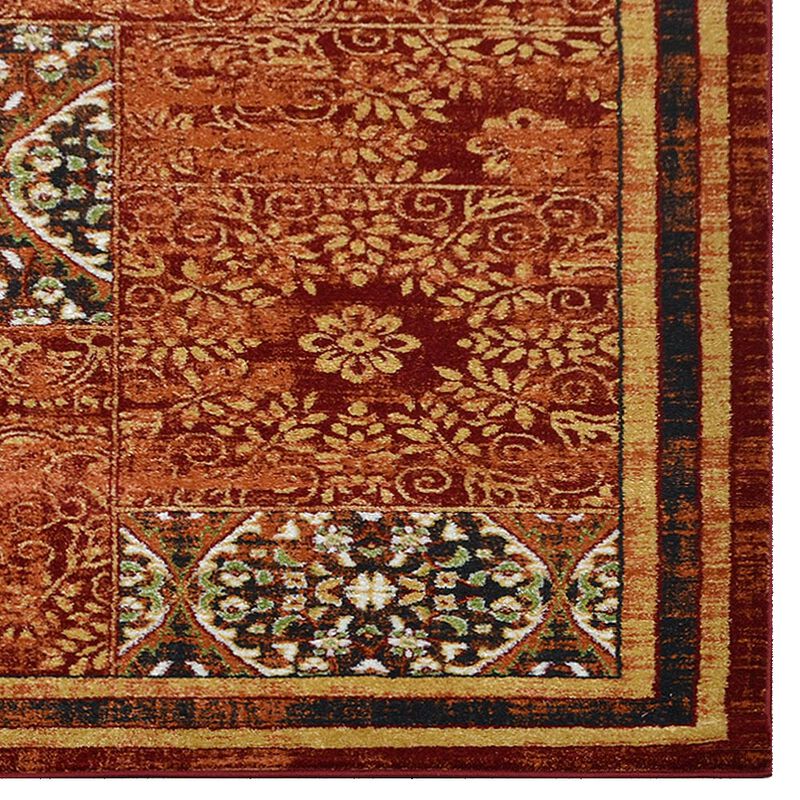 RUGSOTIC CARPETS MACHINE MADE HEATSET POLYPROPYLENE AREA RUGS  - Rectangle Shape, Classic Oriental Traditional  Design, Midium Pile Machine Made Area Rugs (M00042) image number 4
