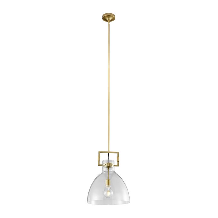 Cronus Pendant Gold Metal and Acrylic LED Light