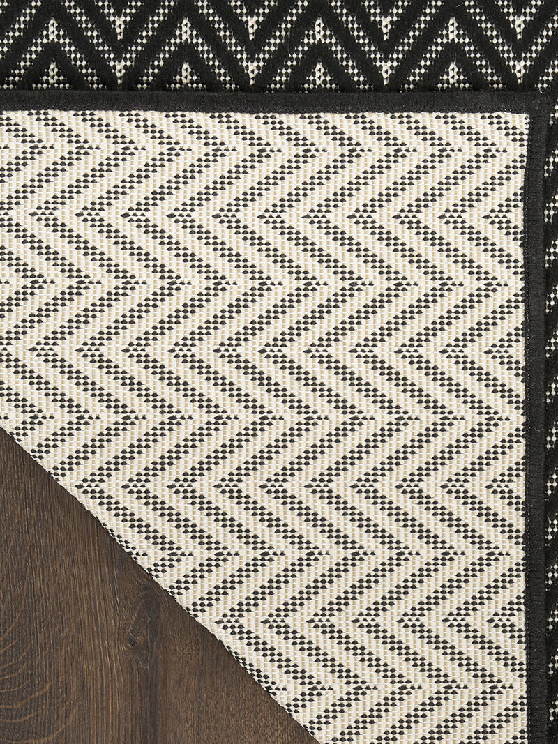 Horizon Indoor/Outdoor HOZ02 Black 10' x 14' Rug