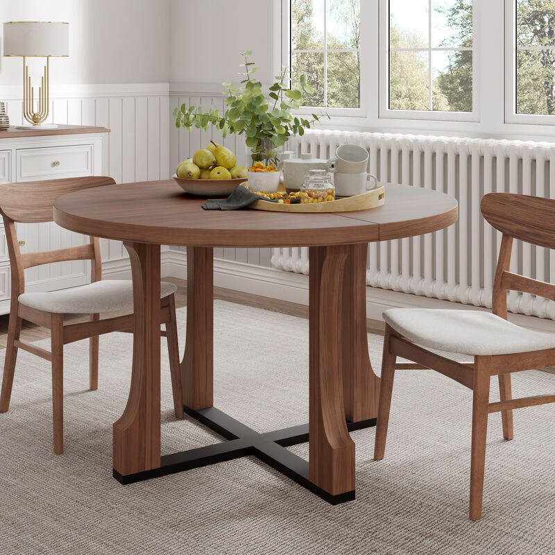 Merax Round Farmhouse Dining Table