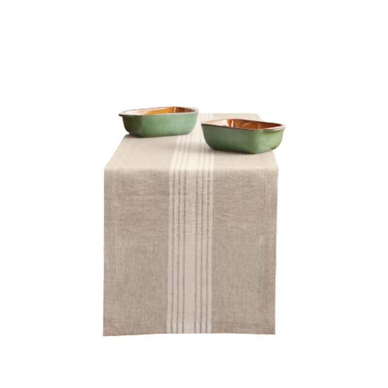Solino Home 100% Pure Linen Table Runner - Farmhouse