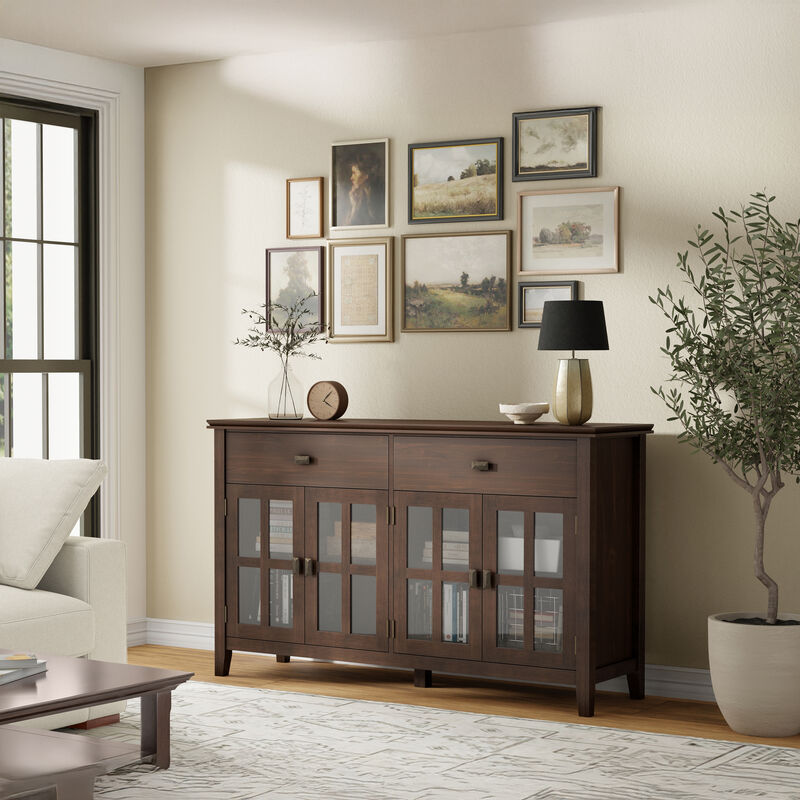 Simpli Home Artisan Large 4 Door Sideboard Buffet image number 2