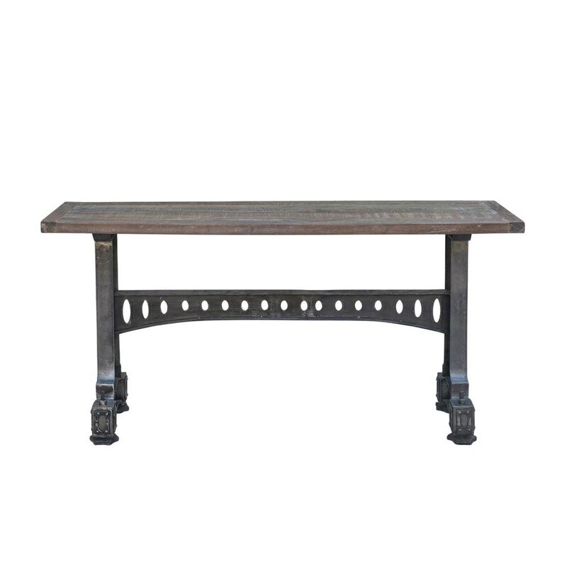 Starlight Canyon Home Rustic Industrial Console Table, Entryway Accent Table for Living Room,Gray image number 3