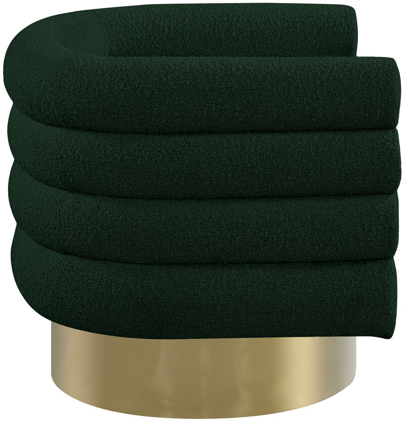 Meridian Furniture Tessa Green Boucle Fabric Accent Chair image number 4