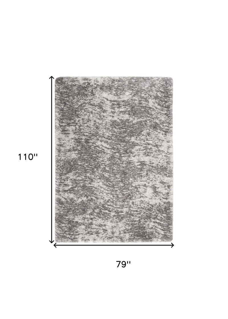 HomeRoots Abstract Shag Area Rug image number 2