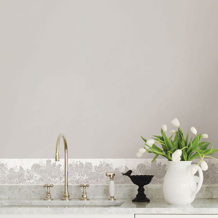 Parton Light Grey Chicken Wallpaper