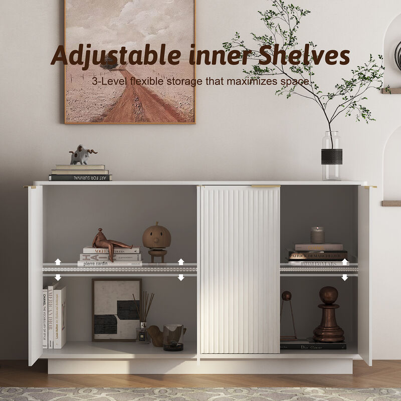 Kikcom Modern Sideboard Buffet Cabinet image number 5