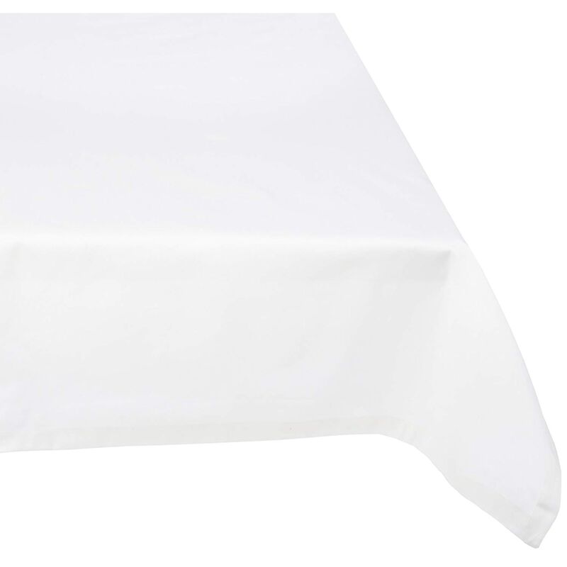 52" White Square Quality Tablecloth