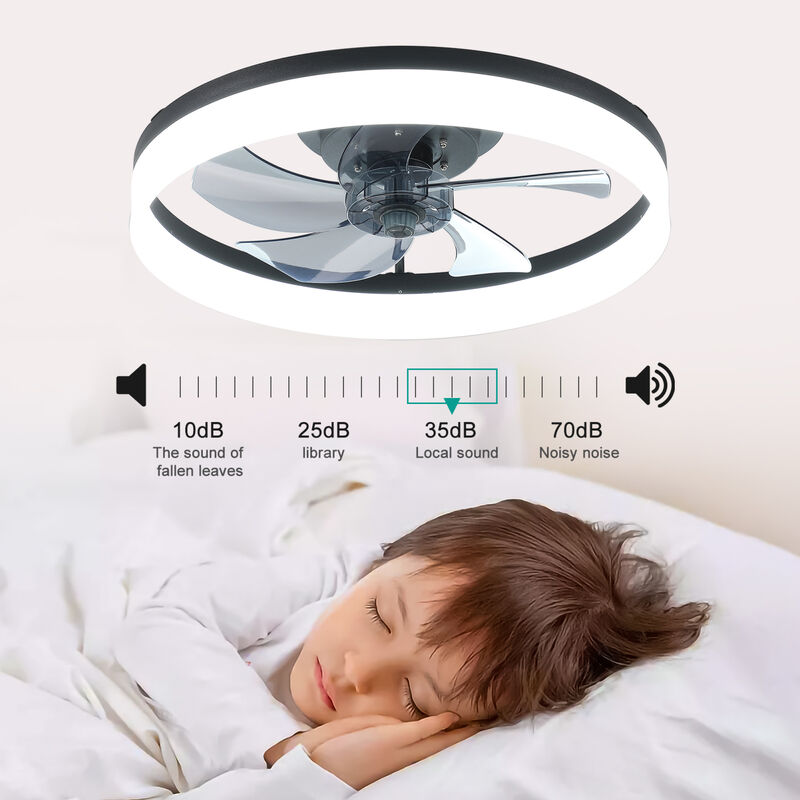 ELEMENT ACE Modern Ceiling Fan with Integrated Dimmable LED Lighting image number 3