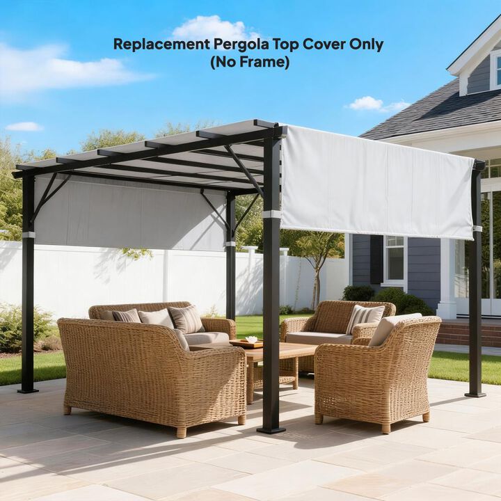 Hivvago 10x10 Pergola Replacement Canopy Set of 2
